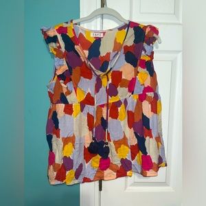 THML multi-colored blouse, SIZE MEDIUM